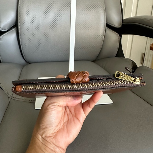 Patricia Nash Vintage Distressed Braided Set: LedraBucketBag & NazariWallet, NWT - Picture 13 of 17